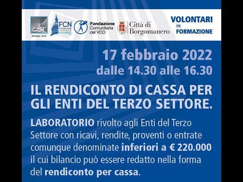 Aggiornamento Riforma: Il rendiconto di cassa per gli Enti del Terzo Settore