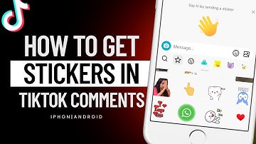 How to add stickers to Tiktok comments