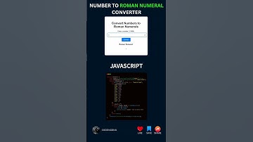 HTML CSS JAVASCRIPT Roman Numeral Converter#html #css #coding #TrendingReels #coding