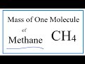 Mass and Moles of Methane