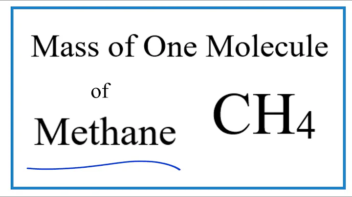 How to Find the Mass of One Molecule of Methane (CH4)