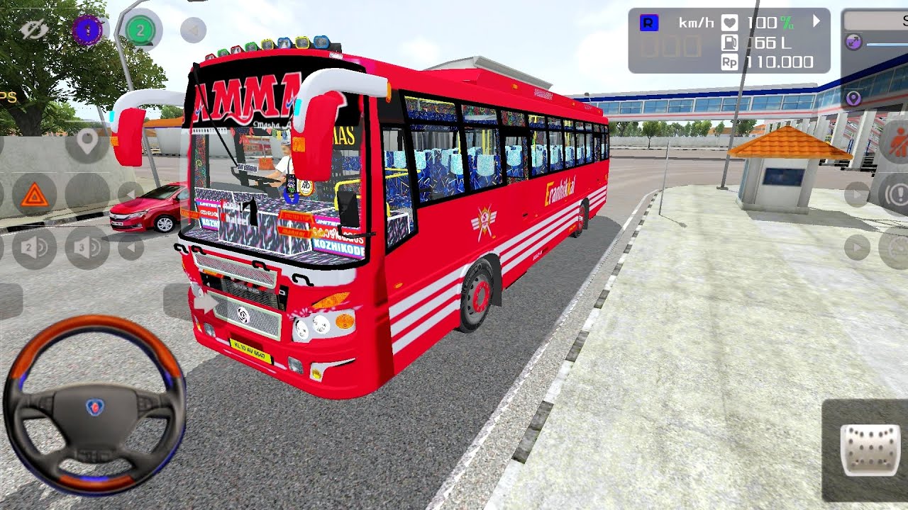 Real Bus✔️💯  Fair Tour mod Driving city & Mountain 🌄 Indian highway road map - Android game 