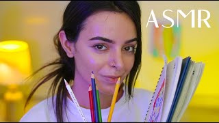 ASMR Drawing Your Portrait Quietly ️  Pen & Paper Sounds (Whispered)