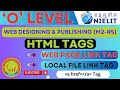 How to Link web page in html | How to link file in html | HTML Tag | O level Webdesigning
