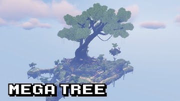 The Tree of Iwan - Minecraft Mega Tree Hub Timelapse 4k 60 FPS