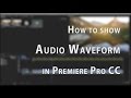 How To Show Audio Waveform in Premiere Pro CC