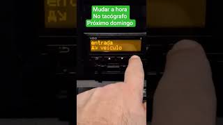 Como mudar a hora no tacógrafo #tacografo #mudar #hora #motorista #pesados