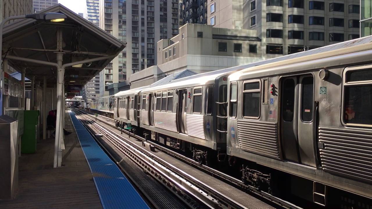 アメリカ シカゴの高架鉄道 ステート レイク駅 Chicago L The Loop State Lake Station 16 4 Youtube