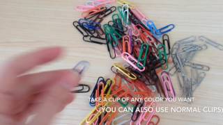 How to make a ring out of a paper clip.
