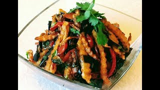 Baqlajonli salat / Салат из баклажанов / Eggplant salad