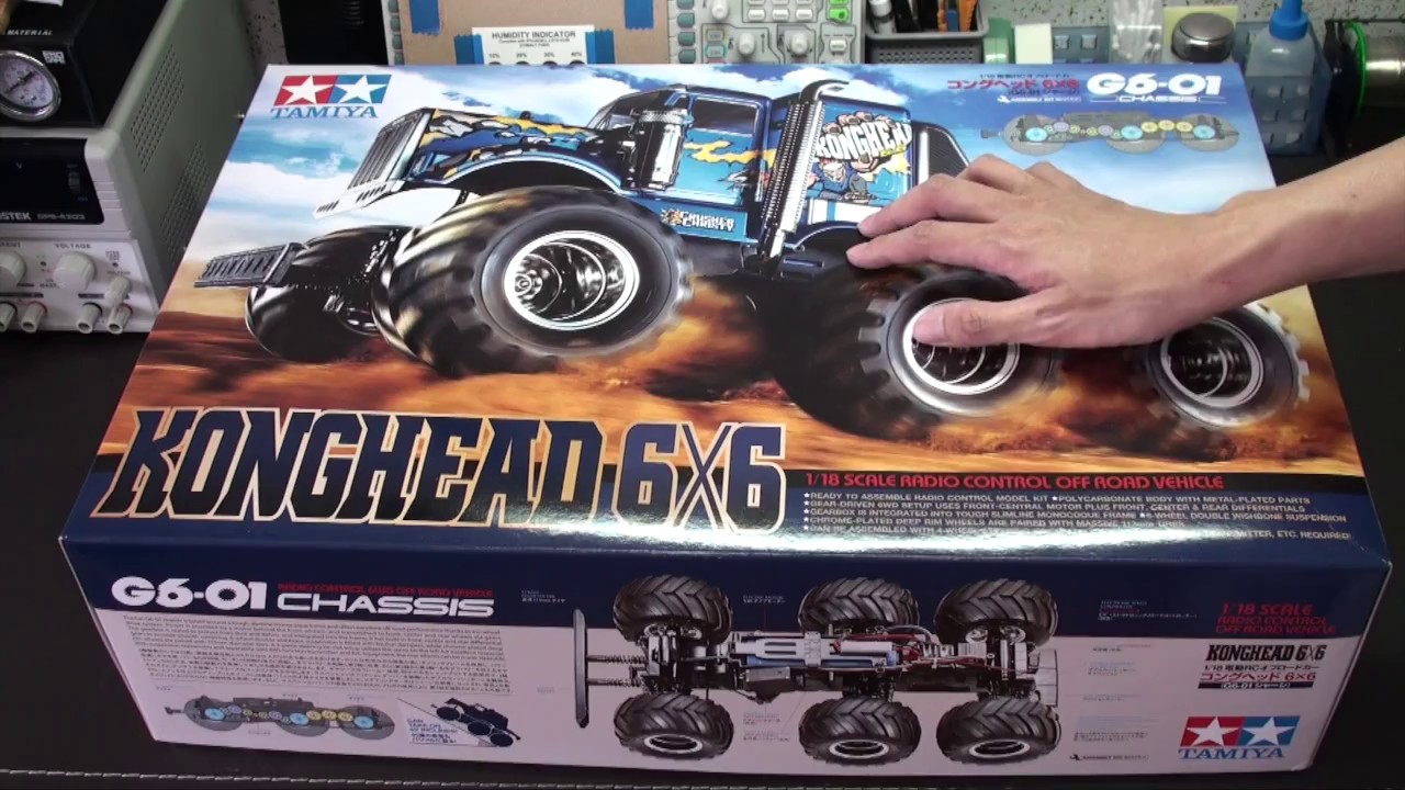 タミヤ Konghead 6x6 1/18スケール 組み立てキット Tamiya Konghead 6x6 G6-01 1/18 Monster Truck Kit [TAM58646