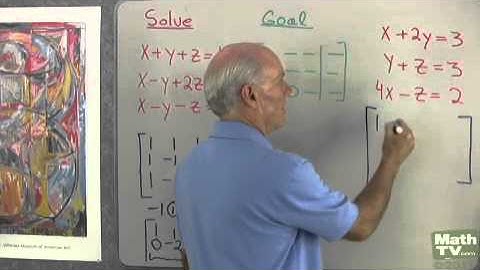 College Algebra 7.5 MiniLecture: Matrix Solutions to Linear Systems in Three Variables