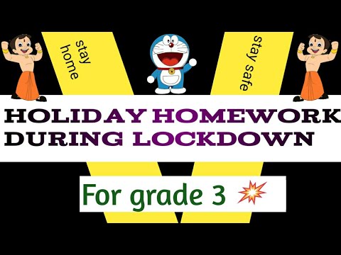 creative holiday homework for class 3 evs