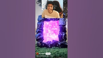 A REAL NETHER PORTAL WITH OBSIDIAN 🤯 #shorts
