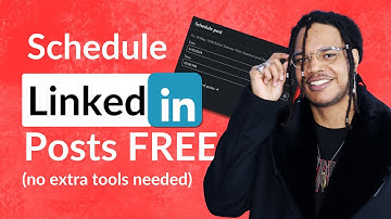 How to Schedule Posts on Linkedin for FREE (no tools needed)