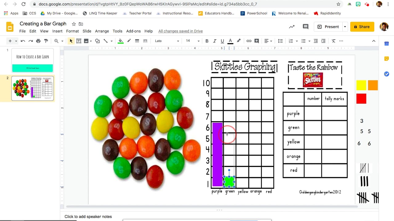Creating Skittles Bar Graph YouTube