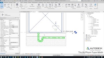 Hướng dẫn sử dụng Revit MEP 2019 | Bài 35: Bố trí thiết bị thoát nước sàn và mái