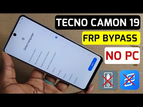 tecno camon 19 (CI6, CHI6) Frp Bypass/Google Account Remove Without Pc || Android 12 & 13