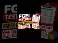 FGEI Test Date Announced l Check Paper Weightage l #fgei #exam #job #govtjobs