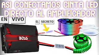 Así instalamos  cinta LED  directo al amplificador car audio 2022