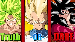 Vegeta Slick Goku And Broly Play Truth Or Dare