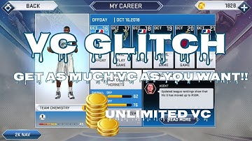 NBA 2K19 Mobile Unlimited Vc Glitch
