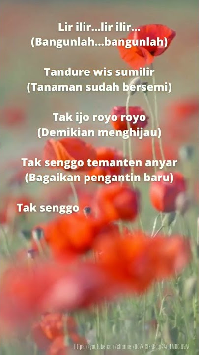 Lir Ilir Sholawat Sunan Kalijaga #shorts #sholawat jawa