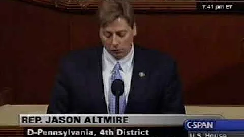Jason Altmire Floor Speech in Urging Support of H....