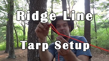 Ridge Line & Tarp Setup - Quick and Simple - Deranged Survival