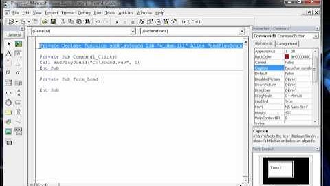 escuchar un sonido en visual basic.wmv