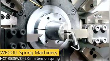 Wire Form made by HCT-0535WZ, wire bending machine, spring coiling machine. WECOIL MACHINERY.