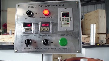 Manual edge bander for curve edge, straight edge