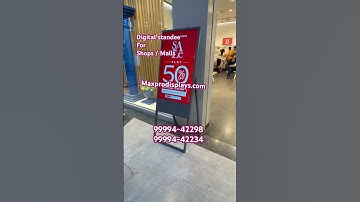 Digital standee for shop mall | Digital signage #digitaldisplay #digitalsignage #signage #displayads