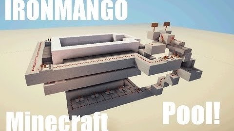 Minecraft: Automatic Pool! Redstone Tutorial (Fills And Empties Seamlessly)