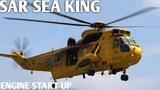 A Royal Air Force Sea King Start Up Lift