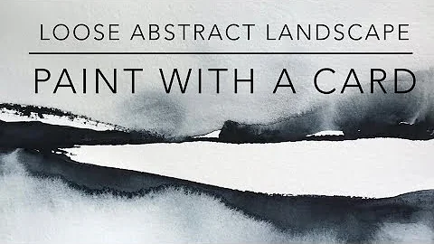 Loose Abstract  Watercolor Landscape