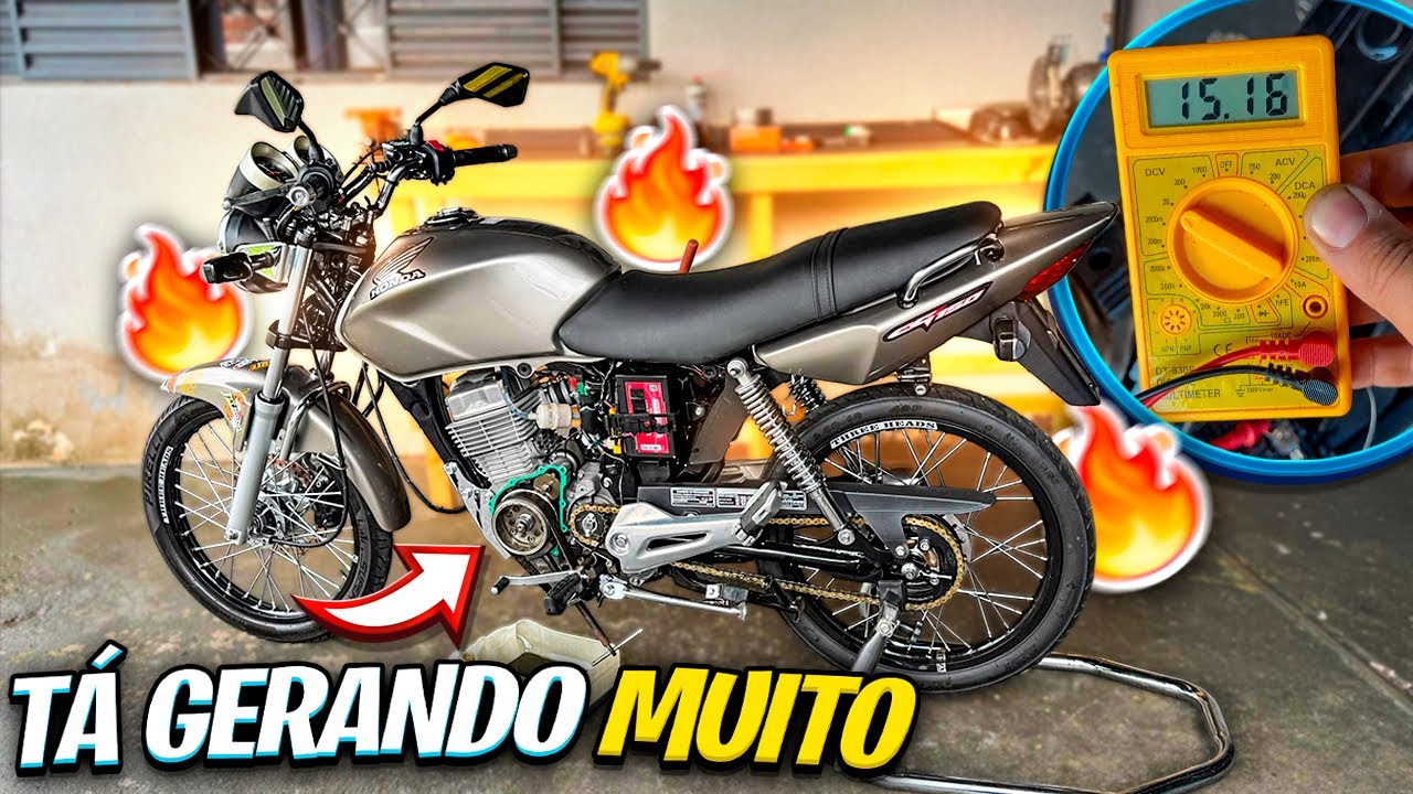 MAGNETO ESTATATOR E BOBINA DE PULSO DE FAN 125 NA TITAN 150 [ FICOU MUITO TOP ] 🤩