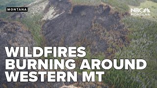 Wildfires burning across western MT