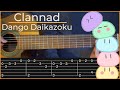 Clannad - Dango Daikazoku (Simple Guitar Tab)