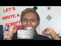 How To Write A Script