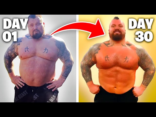 Eddie Hall Shares Abs Change After Month Of 100 Situps