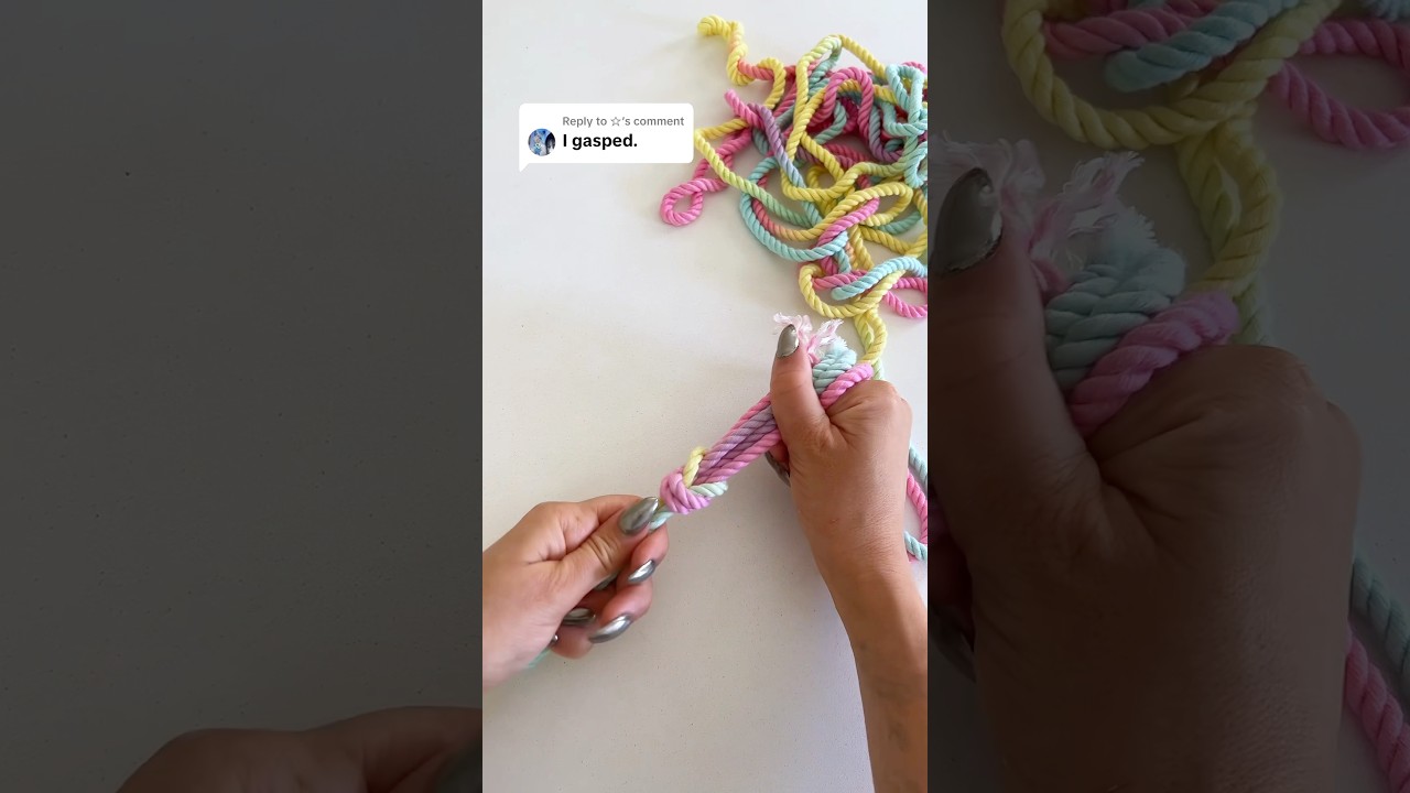 How to join two rope ends together for Shibari? It’s actually so easy and looks great! 🪢🌶️