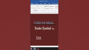 Snake Symbol Ms Word 🤯🪱 #snake #msword #tricks #trending #shorts #computer #knowledge #youtubeshorts