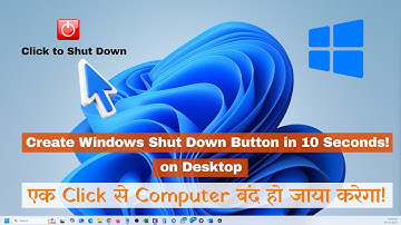 Create Shutdown Shortcut Windows 11 in 10 Seconds