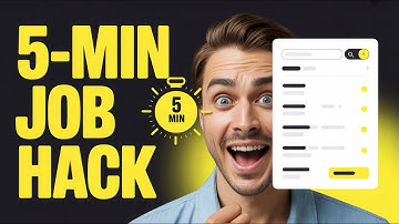 Job Search Hack: 5-Minute Daily Workflow