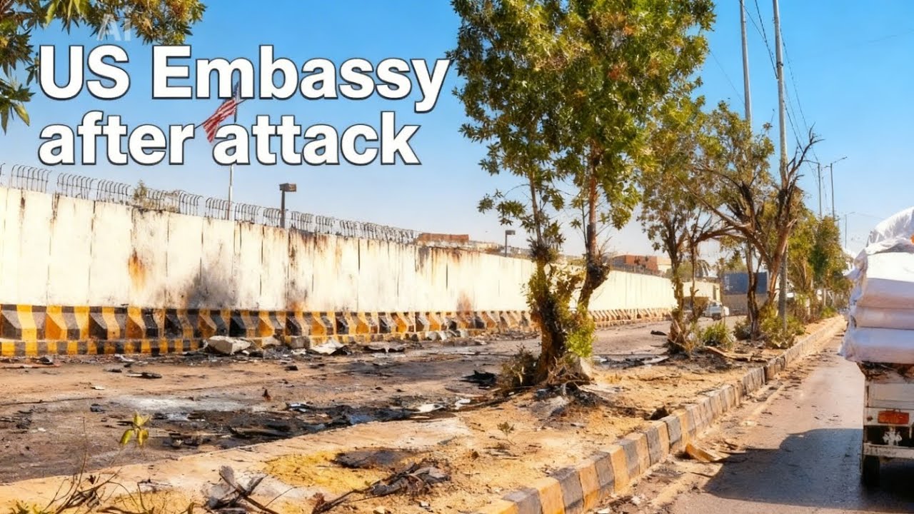 US Embassy Karachi one-way Road Open After Attack | 4k view #karachi 