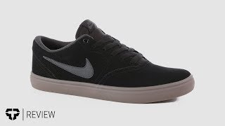 Destierro promedio saber Nike SB Check Solar Skate Shoes Review - Tactics - YouTube