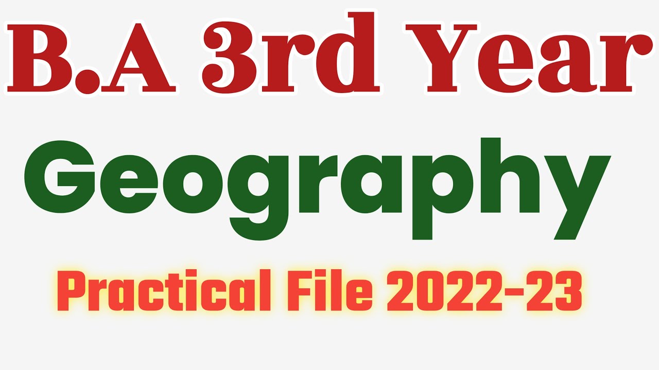 geography assignment pdf ba 1st year pdf download