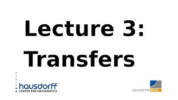 Global homotopy theory / Lecture 3: Transfers