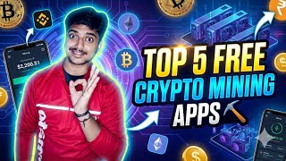 Top5 free crypto mining apps telugu 2026 how to join free mining apps how to withdraw free crypto